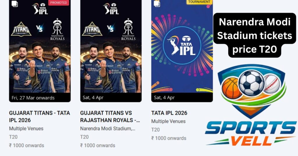 Narendra Modi Stadium Tickets Price For ICC Men's T20 World Cup 2026