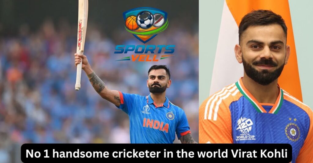 No 1 handsome cricketer in the world Virat Kohli.